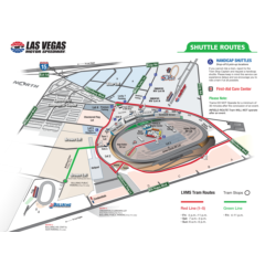 LVMS Shuttle / Tram Map